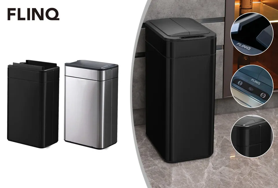 Trash can with sensor