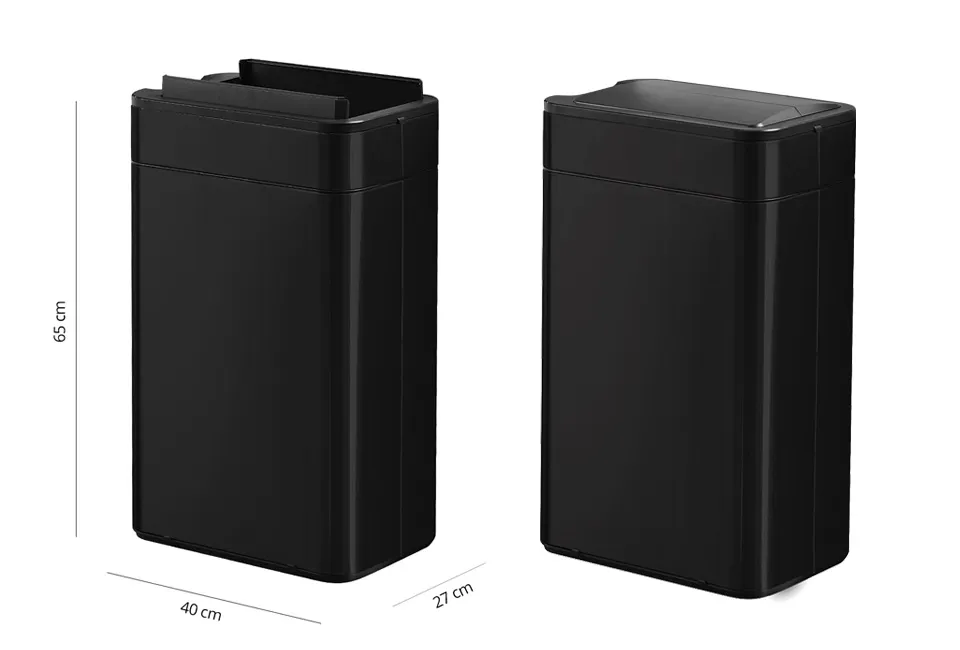 Trash can with sensor