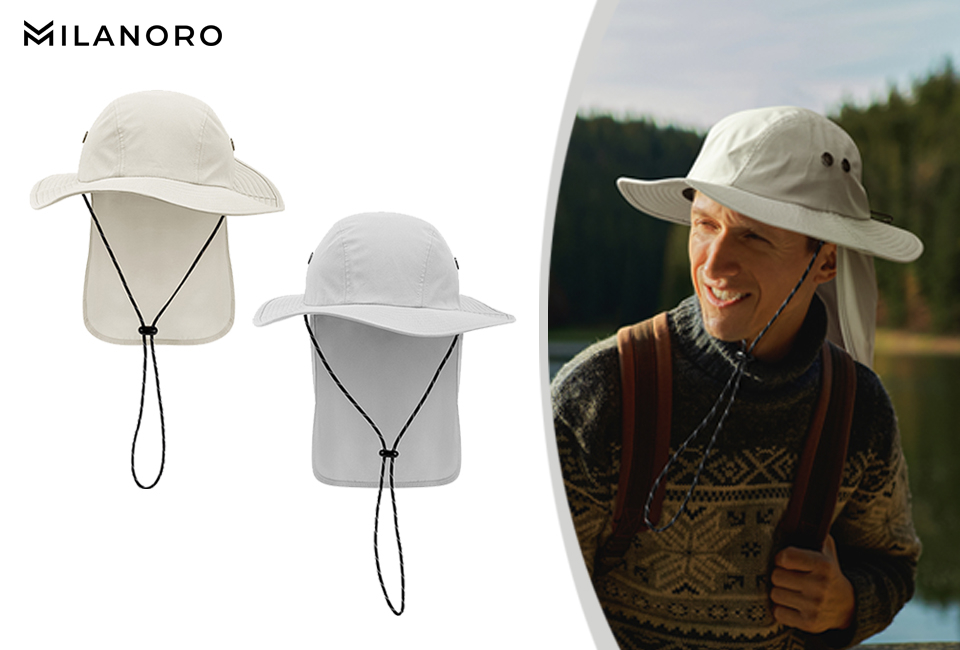 Chapeau d&rsquo;&eacute;t&eacute; respirant ou chapeau avec protection du cou
