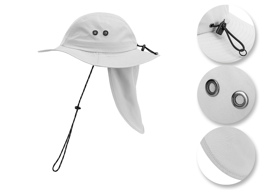 Chapeau d&rsquo;&eacute;t&eacute; respirant ou chapeau avec protection du cou