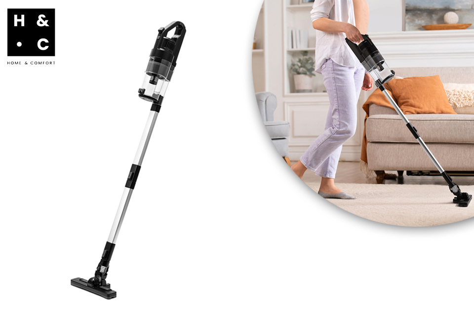 Aspirateur-balai sans fil avec accessoires pour les t&acirc;ches m&eacute;nag&egrave;res