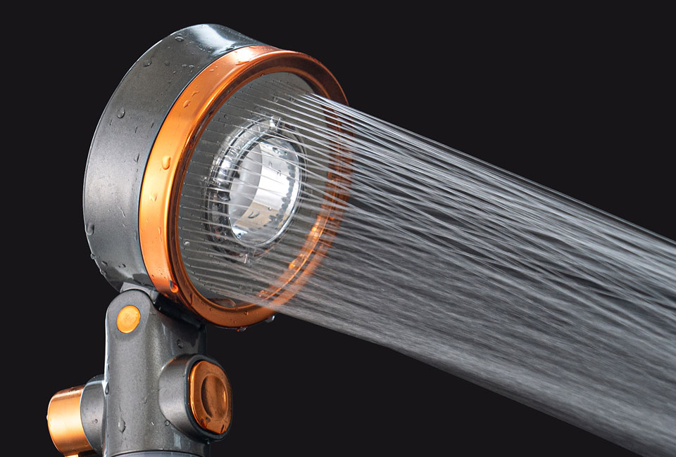 Waterbesparende douchekop 3 in 1 met filter