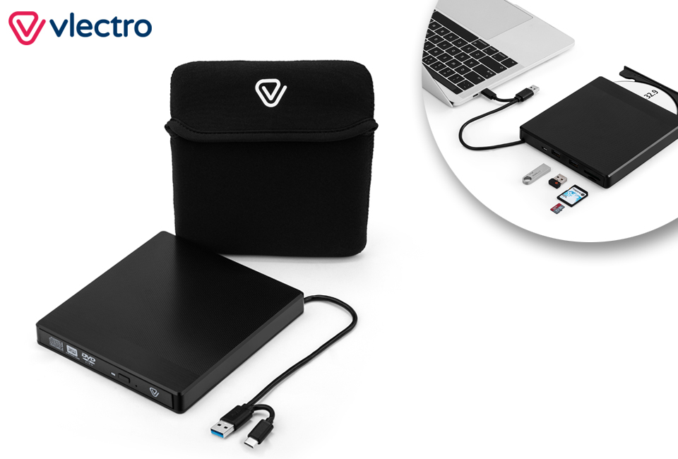 External CD and DVD drive and burner