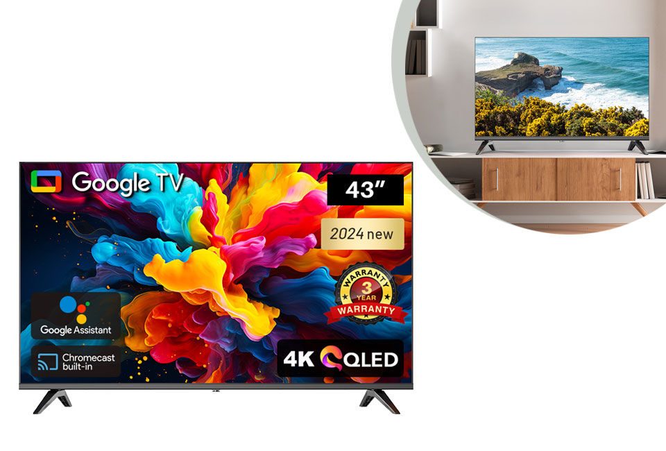 Smart TV QLED Blacklight de 43 polegadas