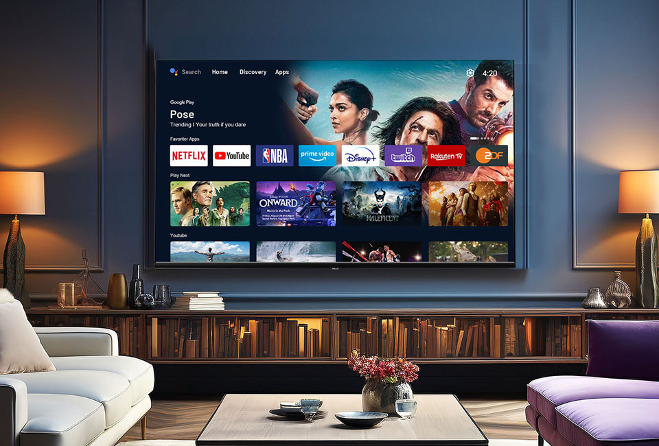 Smart TV QLED Blacklight de 43 polegadas