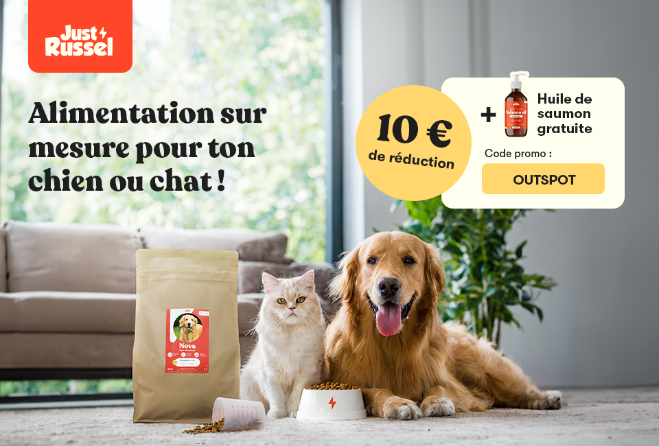 Just Russel : 10 euros de réduction et huile de saumon offerte