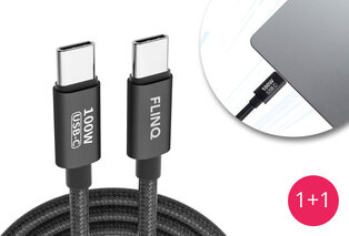 Câble USB-C pour charge rapide 1+1 gratuit