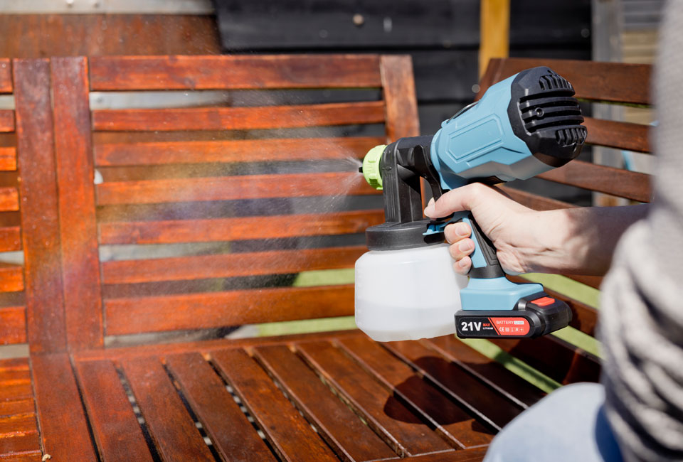 Pulv&eacute;risateur de peinture avec batterie rechargeable