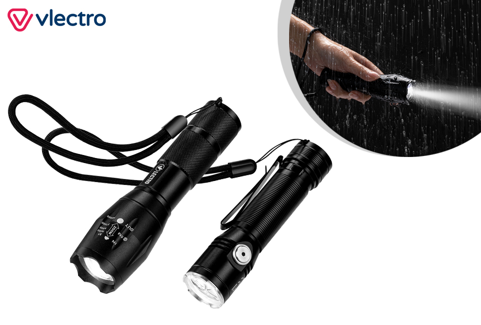 Lampe de poche militaire premium et standard : 1 + 1 gratuit