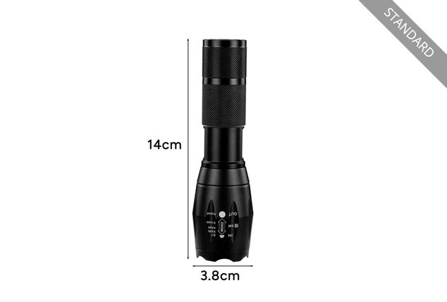 Lampe de poche militaire premium et standard : 1 + 1 gratuit