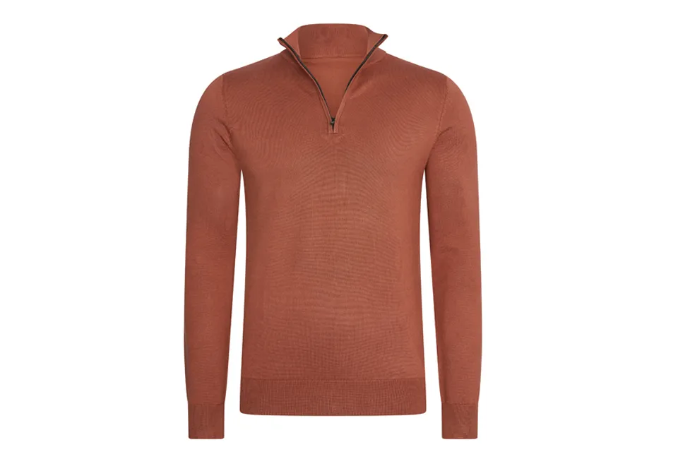 Sweter z kr&oacute;tkim zamkiem marki Mario Russo
