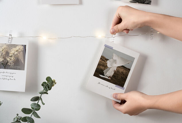 Guirlande lumineuse LED avec pinces pour des photos ou des cartes