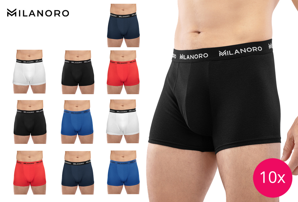 10 katoenen boxershorts