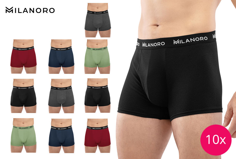 10 katoenen boxershorts