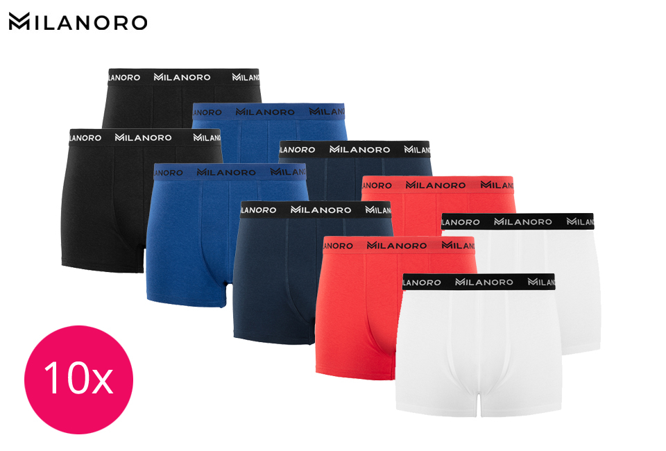 10 katoenen boxershorts