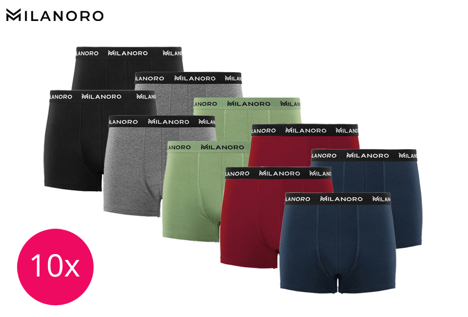 10 katoenen boxershorts