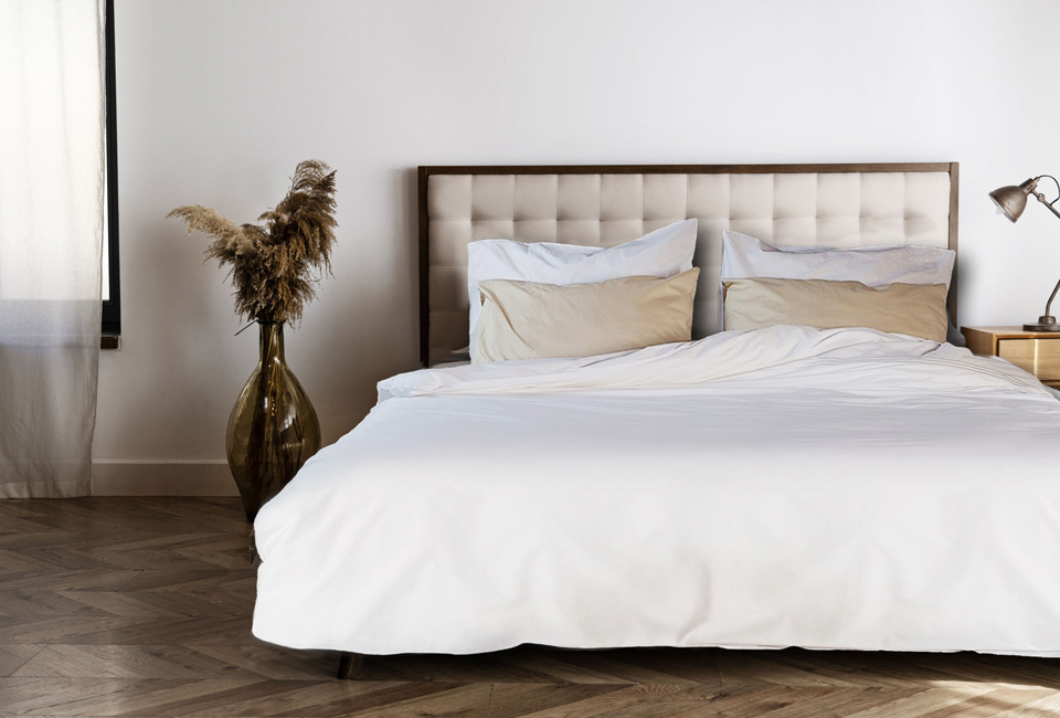 Percale cotton duvet cover
