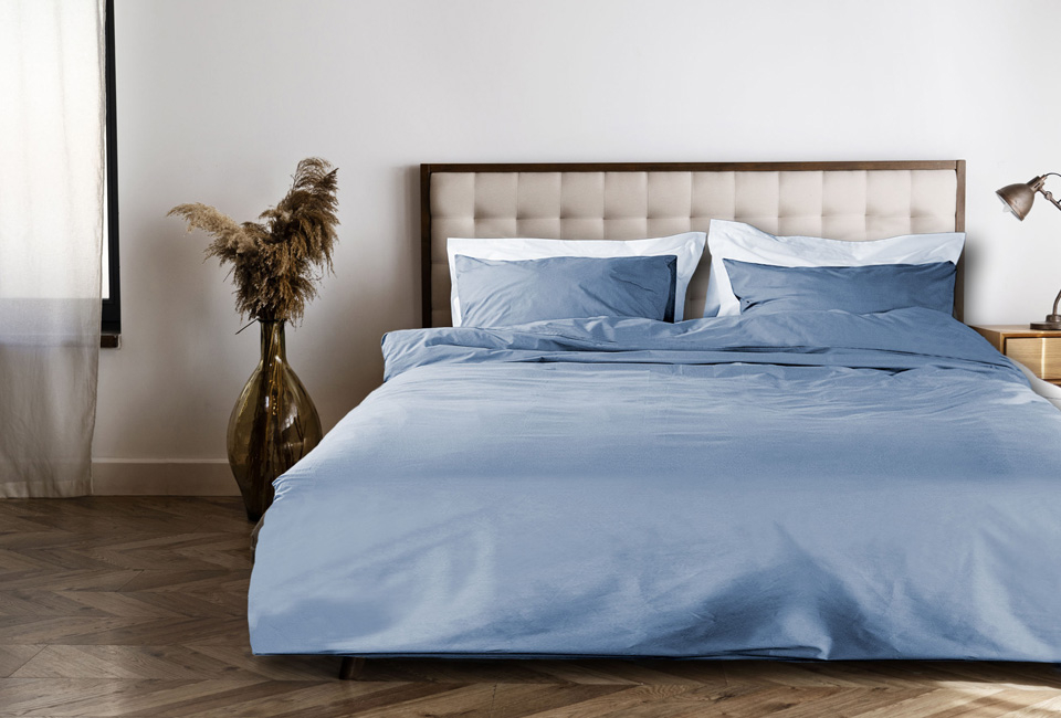 Percale cotton duvet cover