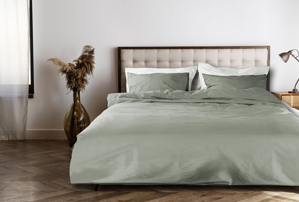 Percale cotton duvet cover