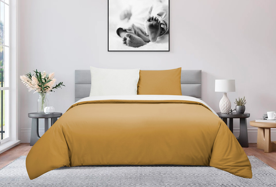 Percale cotton duvet cover