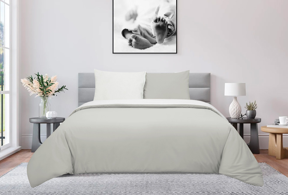 Percale cotton duvet cover