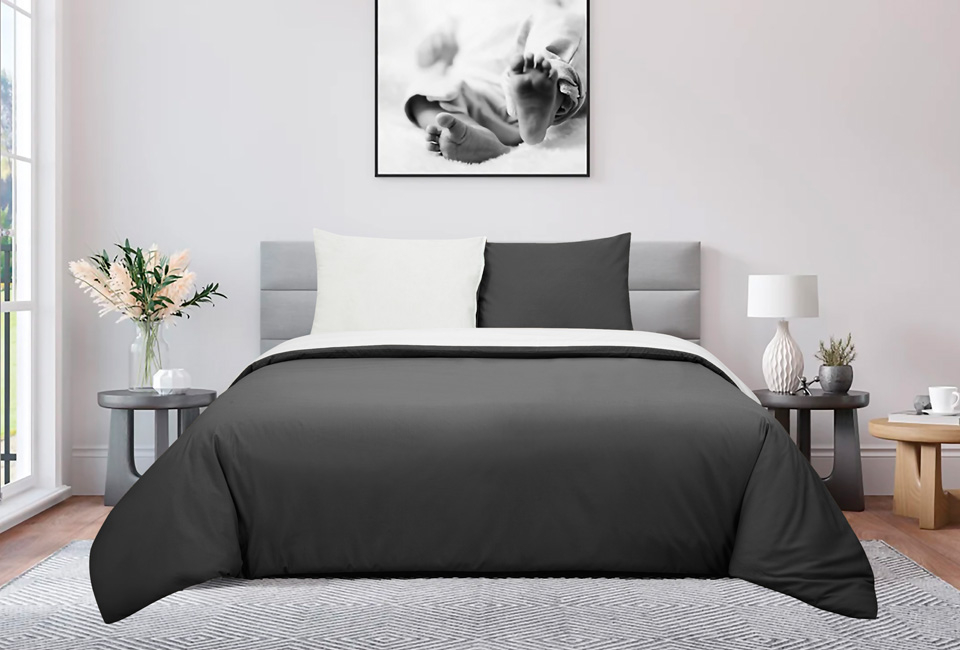 Percale cotton duvet cover