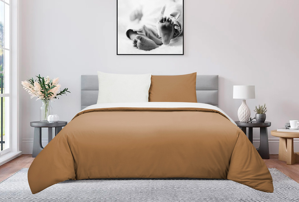 Percale cotton duvet cover