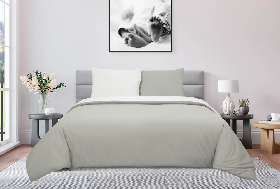 Percale cotton duvet cover