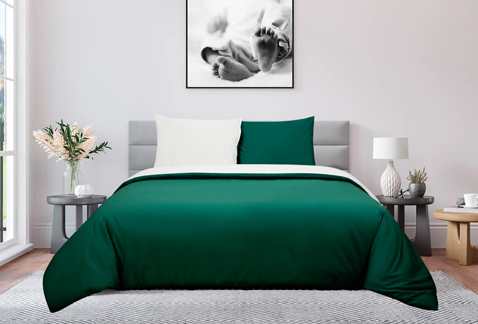 Percale cotton duvet cover