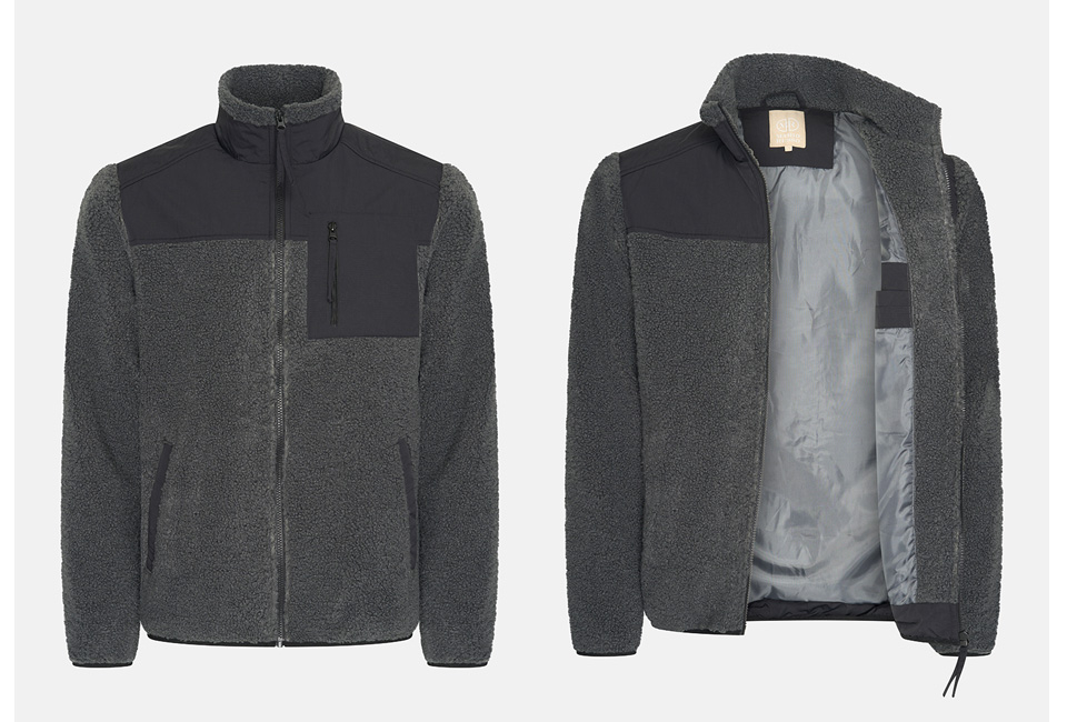 Veste en peluche pour homme