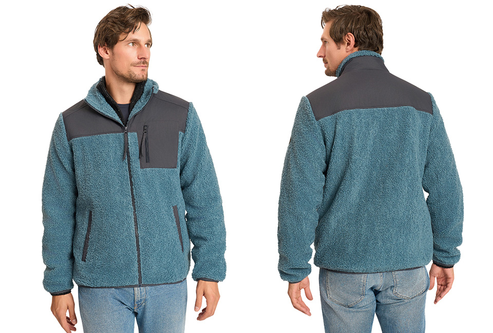 Veste en peluche pour homme