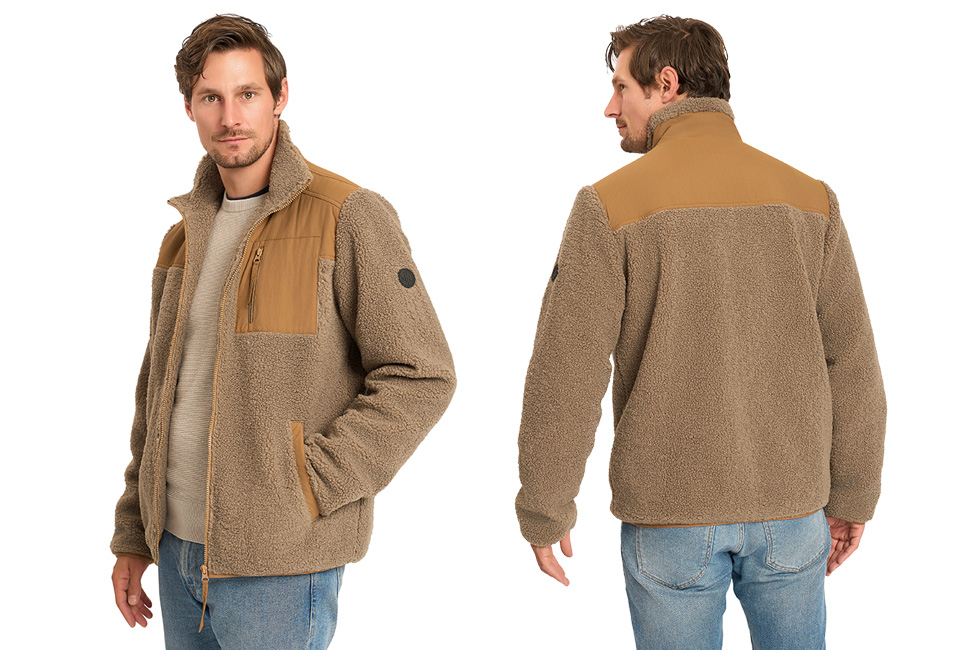 Veste en peluche pour homme