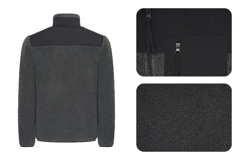 Veste en peluche pour homme