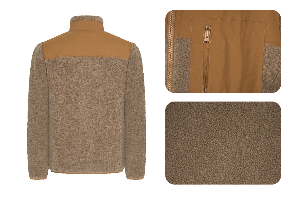 Veste en peluche pour homme