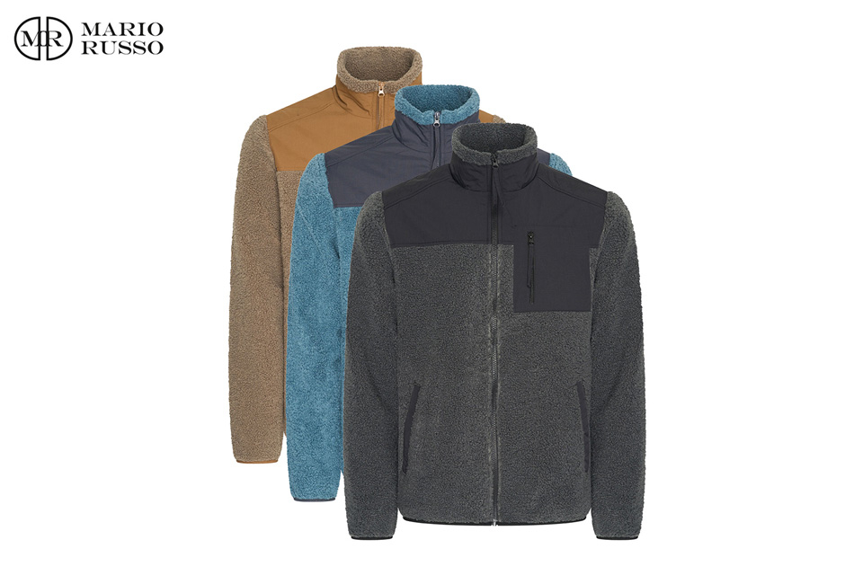 Veste en peluche pour homme