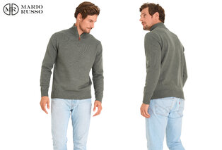 Modischer Pullover mit Stehkragen und Reißverschluss für Herren — 7