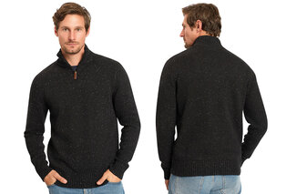 Modischer Pullover mit Stehkragen und Reißverschluss für Herren — 13
