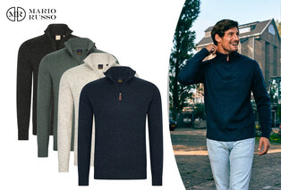 Modischer Pullover mit Stehkragen und Reißverschluss für Herren — 16