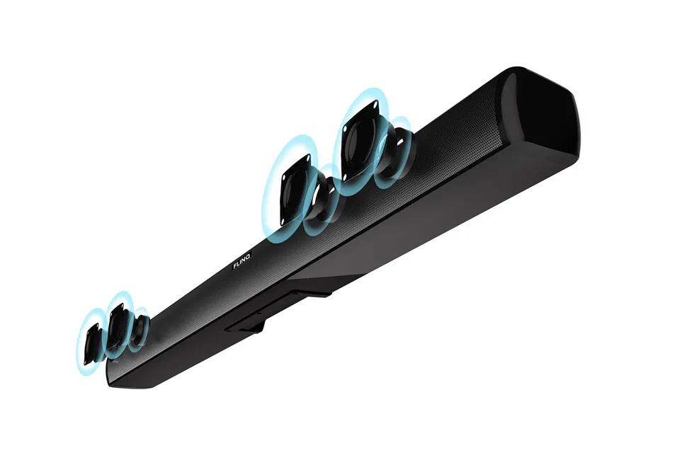 Kabellose Soundbar mit eingebauten Subwoofern