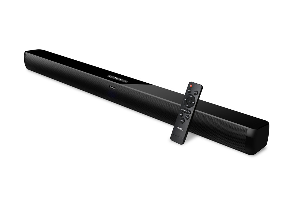 Kabellose Soundbar mit eingebauten Subwoofern