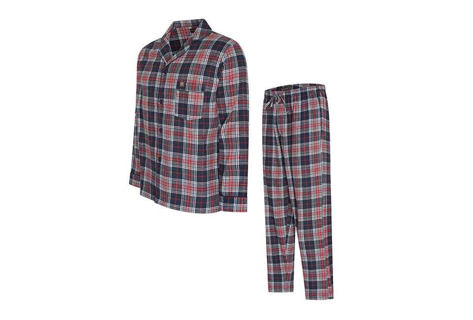 Pijama de franela para hombre