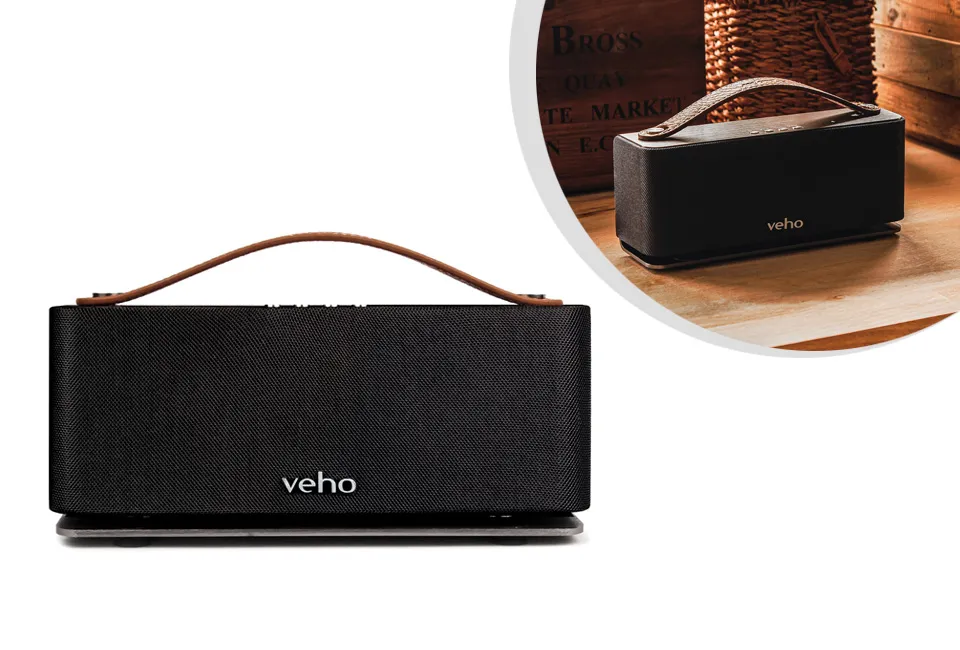 Retro Bluetooth-Lautsprecher und Powerbank