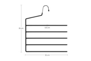 Juego de 4 perchas que ahorran espacio para varias prendas — 2