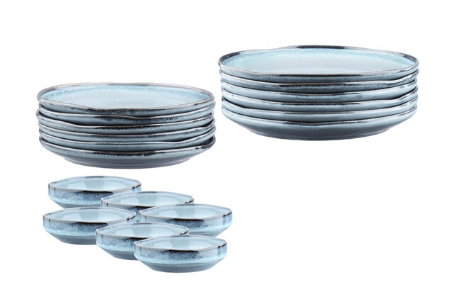 Service de table de 18 ou 36 pièces pour une table chaleureuse