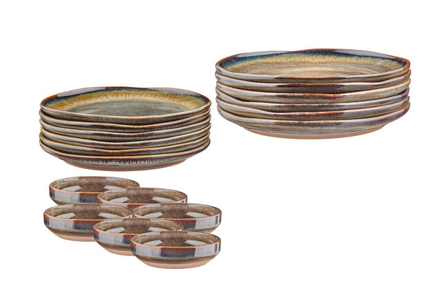Service de table de 18 ou 36 pièces pour une table chaleureuse