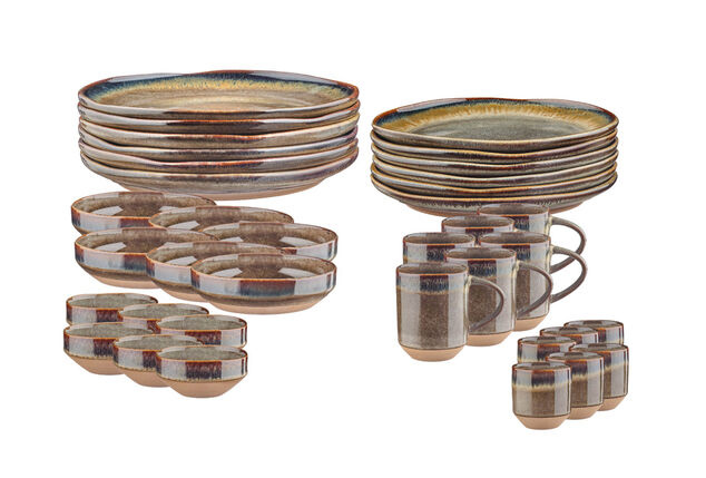 Service de table de 18 ou 36 pièces pour une table chaleureuse