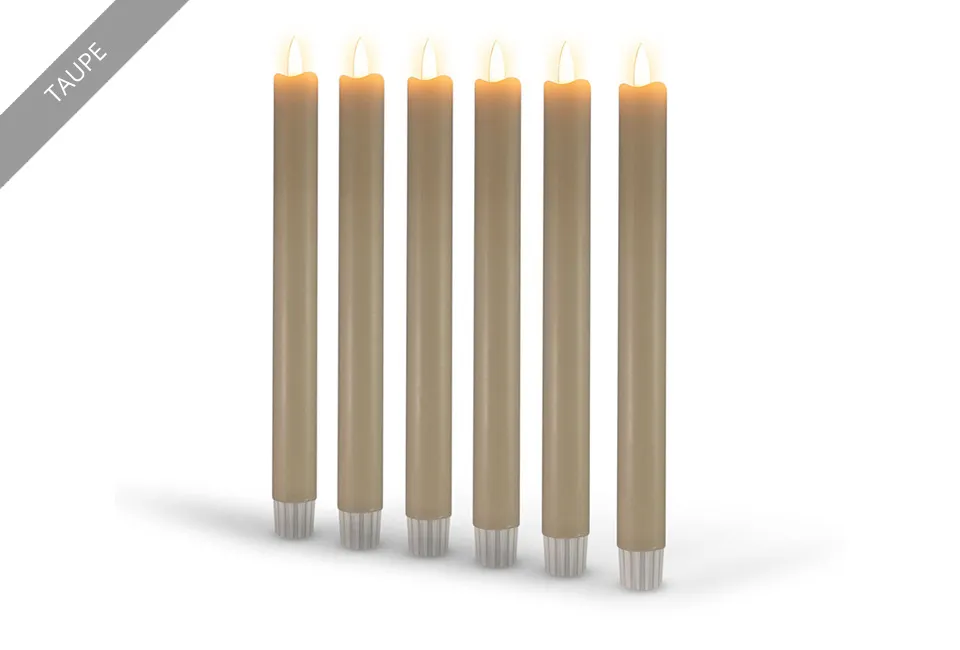 Lot de 6 bougies LED avec t&eacute;l&eacute;commande