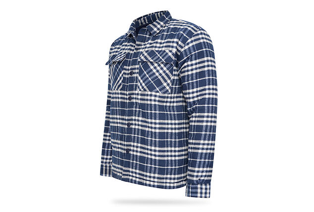 Camisa de xadrez para homem, forrada e maravilhosamente quente