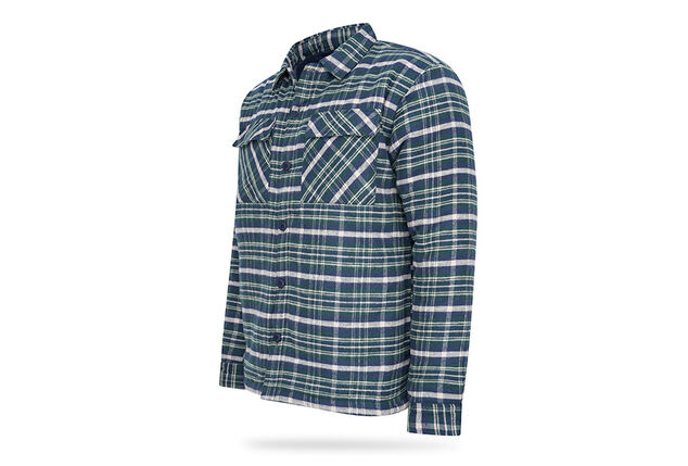 Camisa de xadrez para homem, forrada e maravilhosamente quente