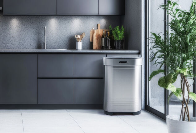 Prullenbak van 52L met sensor